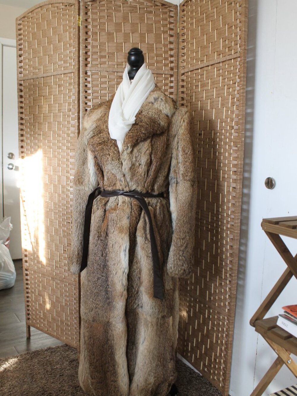 Full length Rabbit Coat circa 1962